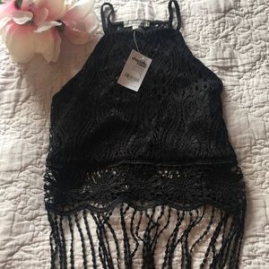 NWT | black crop top | Charlotte Russe